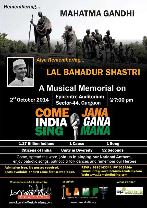 Gandhi and Shastri Jayanti 02 oct 2014